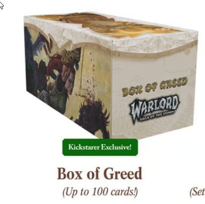 Warlord: Saga of the Storm CCG - Box of greed